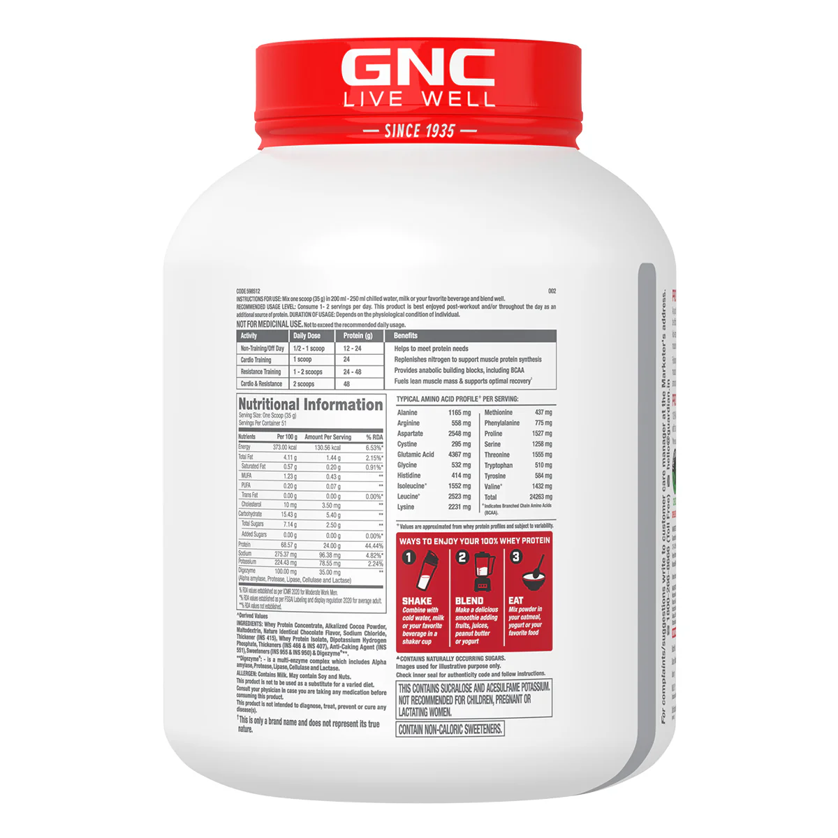 100% Whey Protein (Cafe Mocha) - Image 225