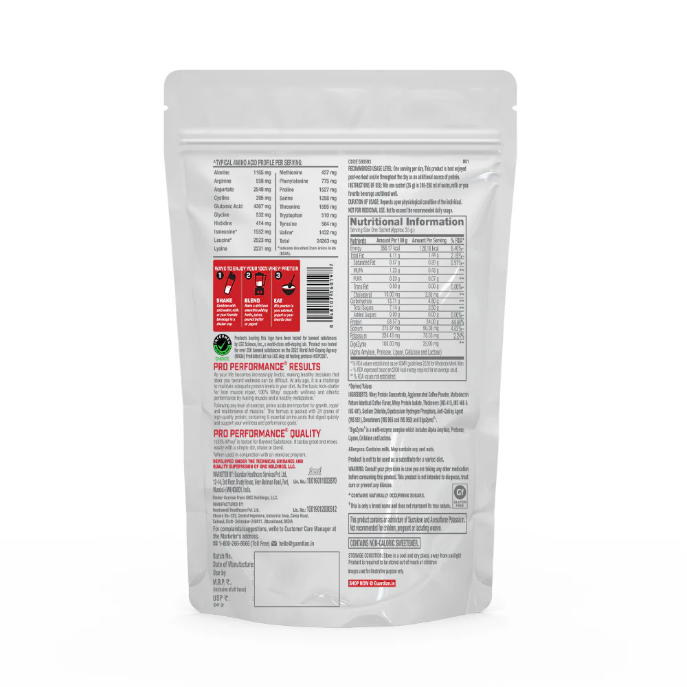 100% Whey Protein Sachets 35gm Strawberry - Image 10
