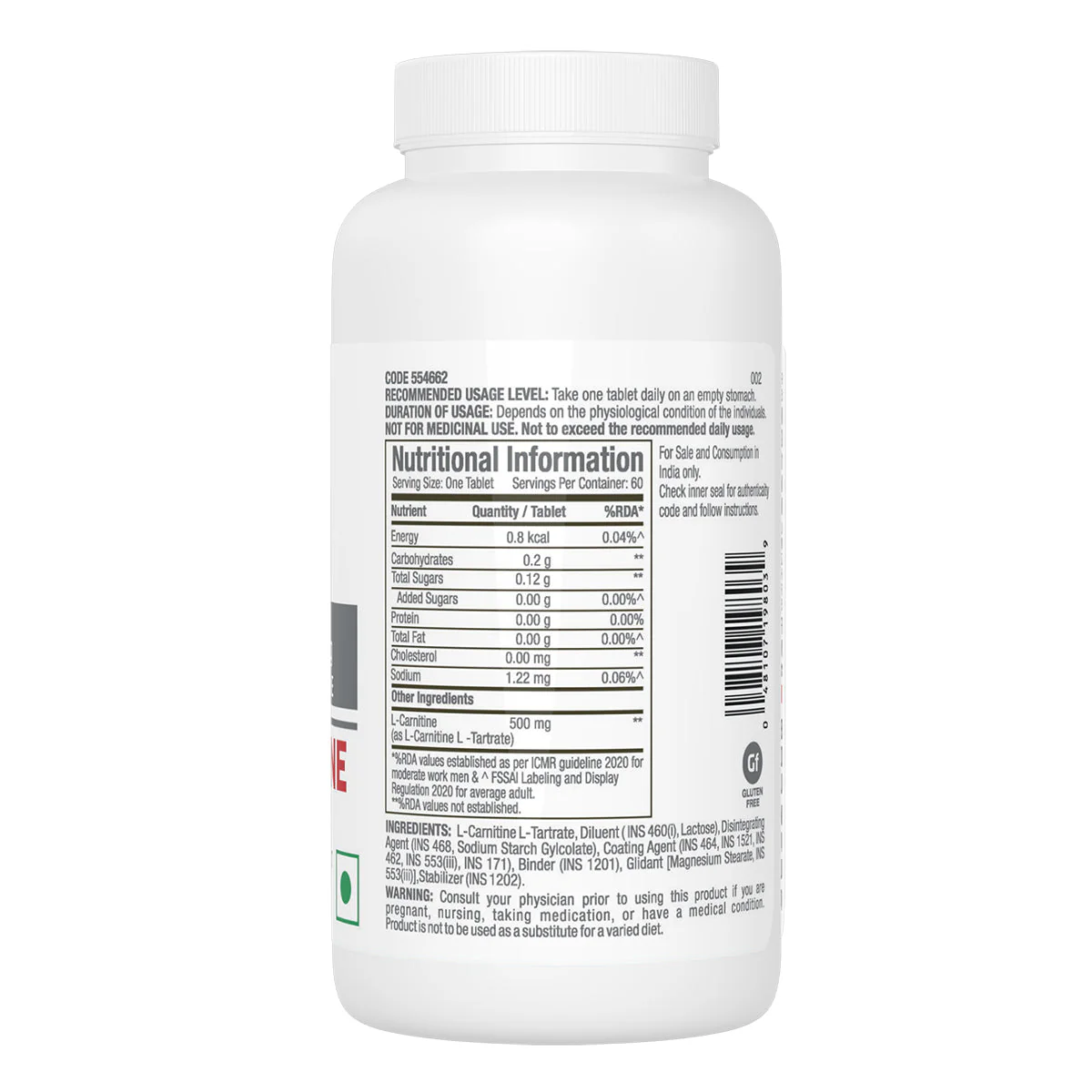 GNC Pro Performance L-Carnitine Tablets 500 mg - Burns Fat for Instant Energy & Extreme Performance| Expiry - 2024-09-30 - Image 2