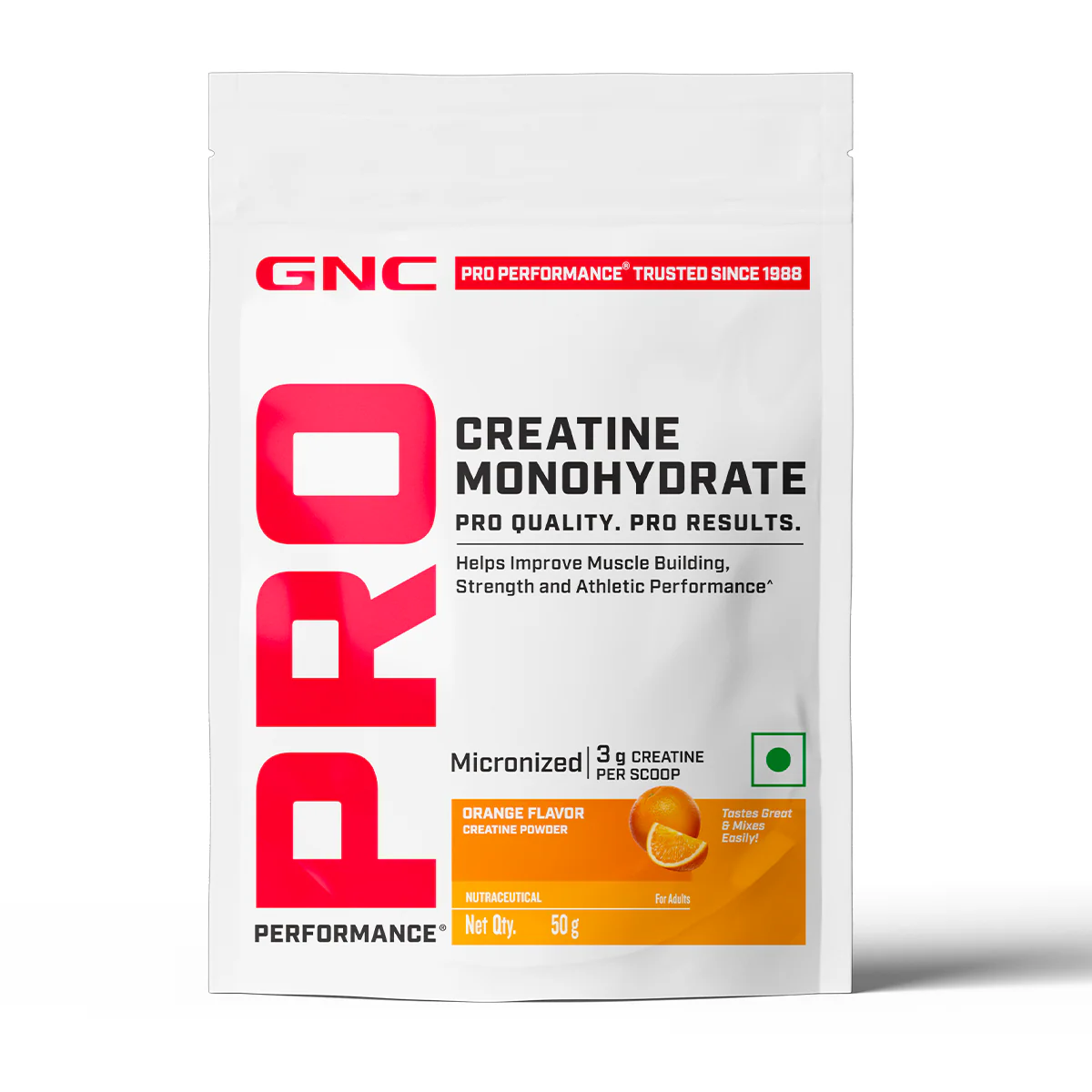Creatine Monohydrate 50g - Orange