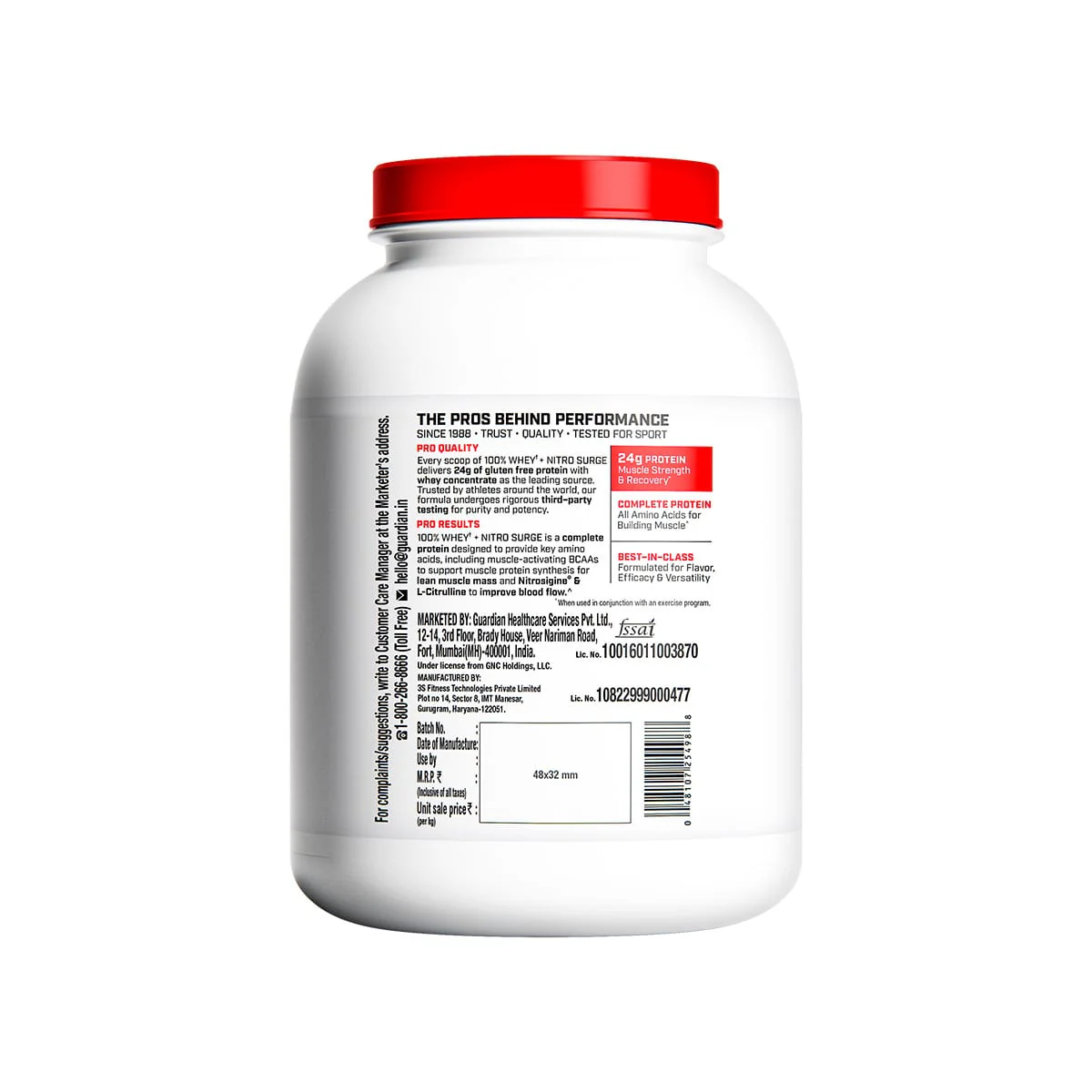 GNC 100% Whey + Nitro Surge - Image 19