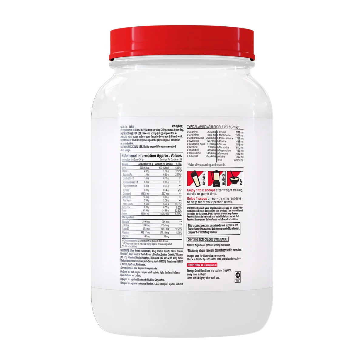 GNC 100% Whey + Nitro Surge - Image 20