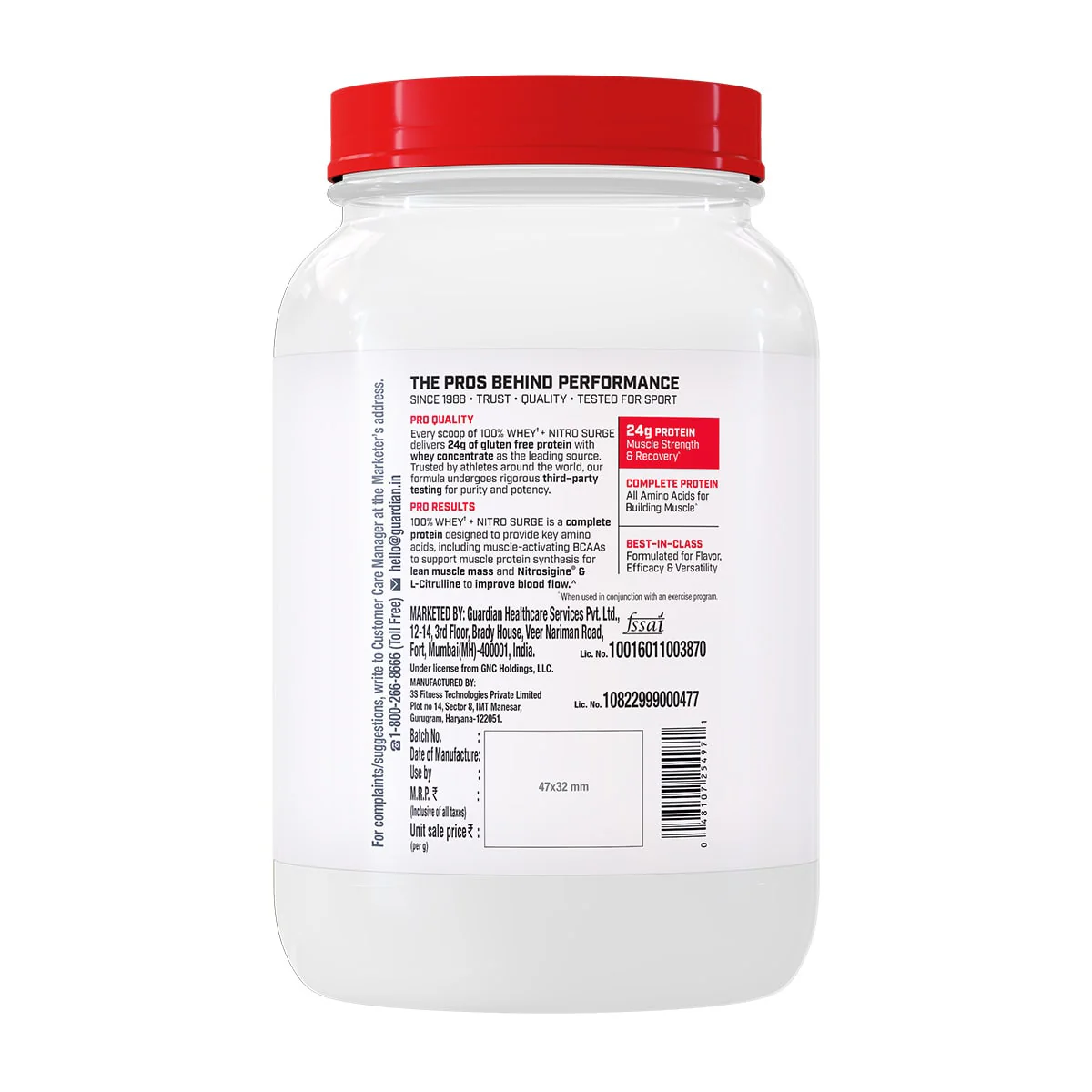 GNC 100% Whey + Nitro Surge - Image 21