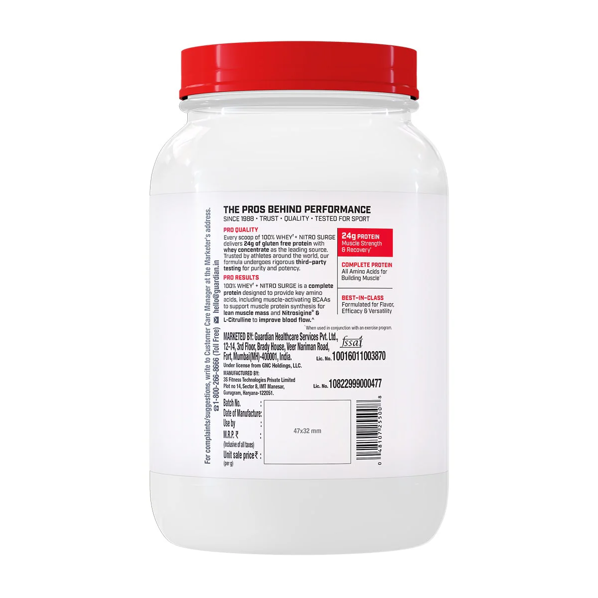 GNC 100% Whey + Nitro Surge - Image 29