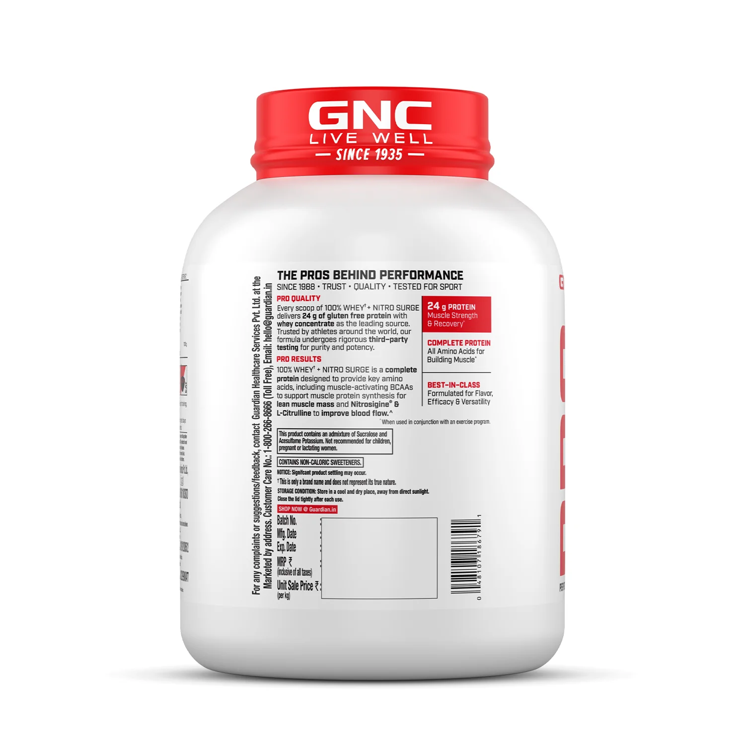 GNC 100% Whey + Nitro Surge - Image 32