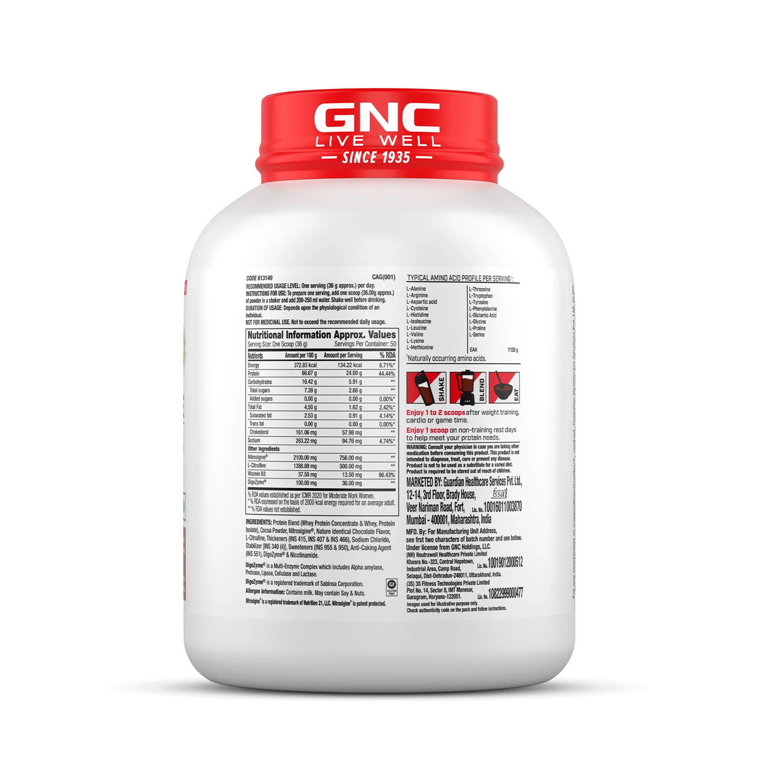 GNC 100% Whey + Nitro Surge - Image 33