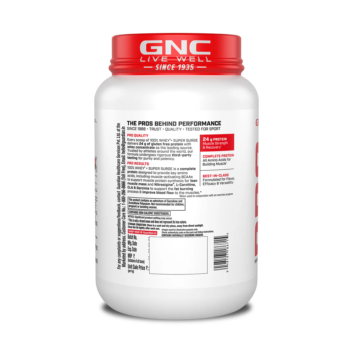 GNC 100% Whey + Super Surge - Image 7