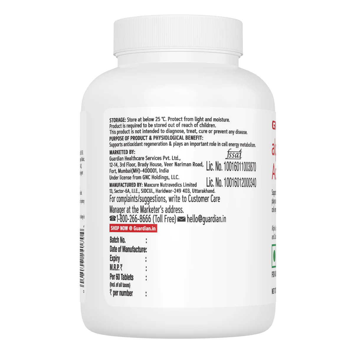 GNC Alpha-Lipoic Acid 300mg (Clearance Sale)| Expiry - 2026-02-28 - Image 6