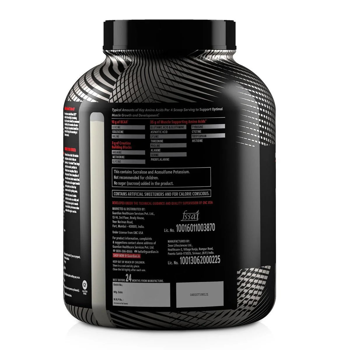 GNC AMP Amplified Mass XXX - 3KG - Vanilla - Image 2