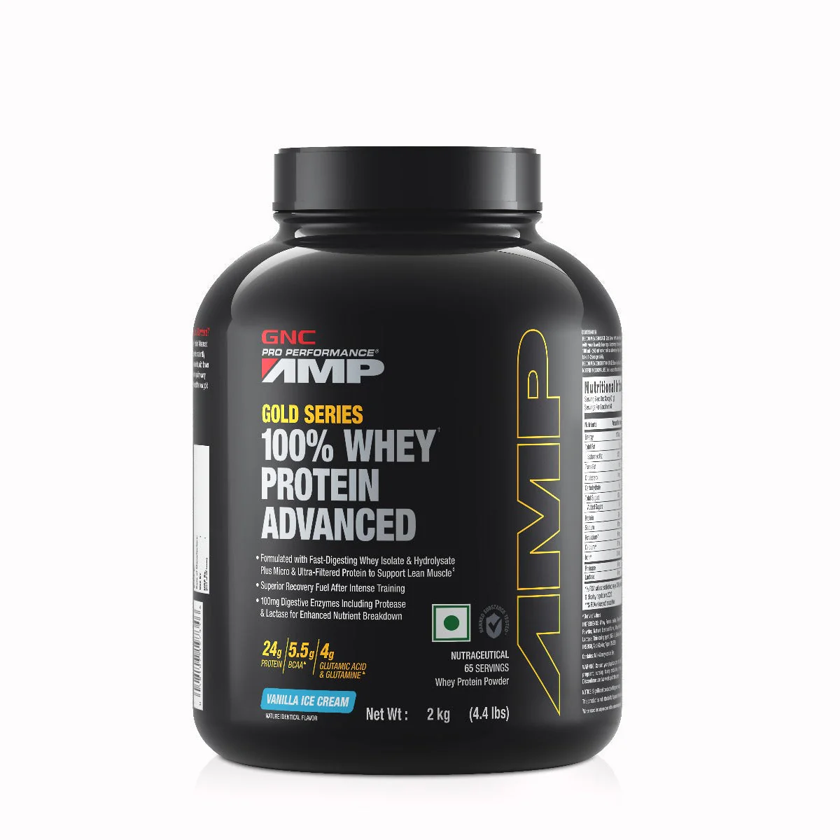 GNC AMP Gold Series 100% Whey Protein Advanced 2KG| Expiry - 2024-03-31