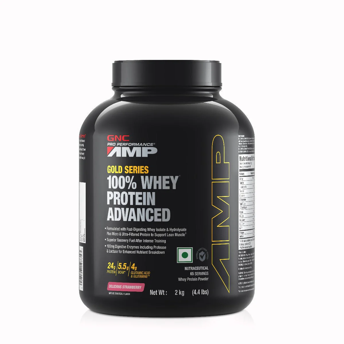 GNC AMP Gold Series 100% Whey Protein Advanced 2KG| Expiry - 2024-04-30