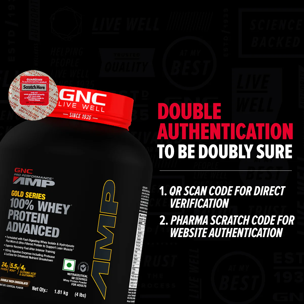 GNC AMP Gold Series 100% Whey Protein Advanced - Image 13