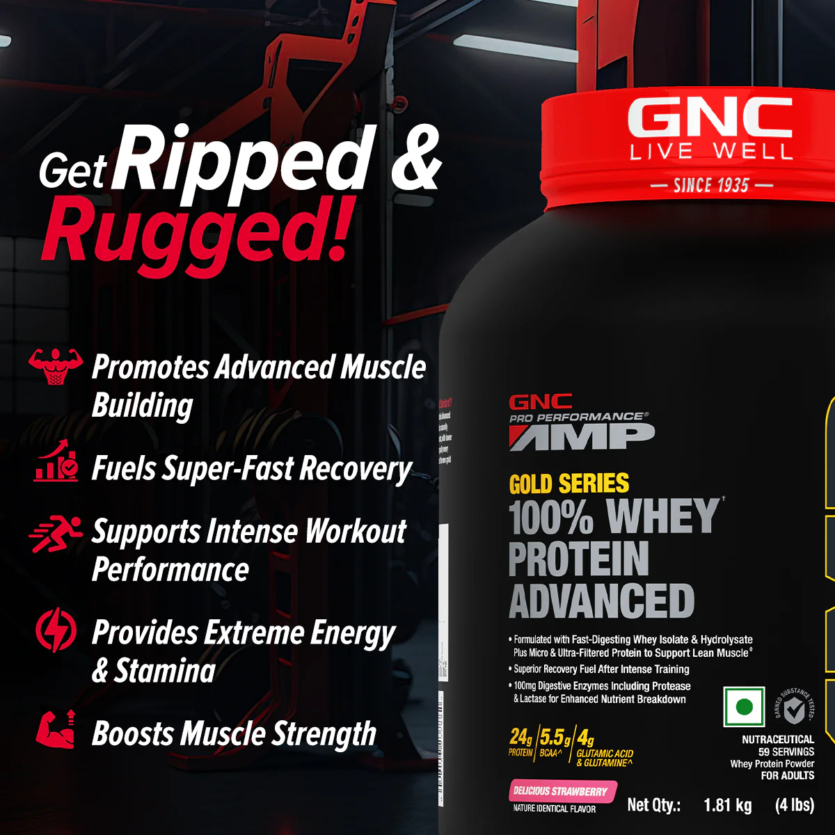GNC AMP Gold Series 100% Whey Protein Advanced - Image 14
