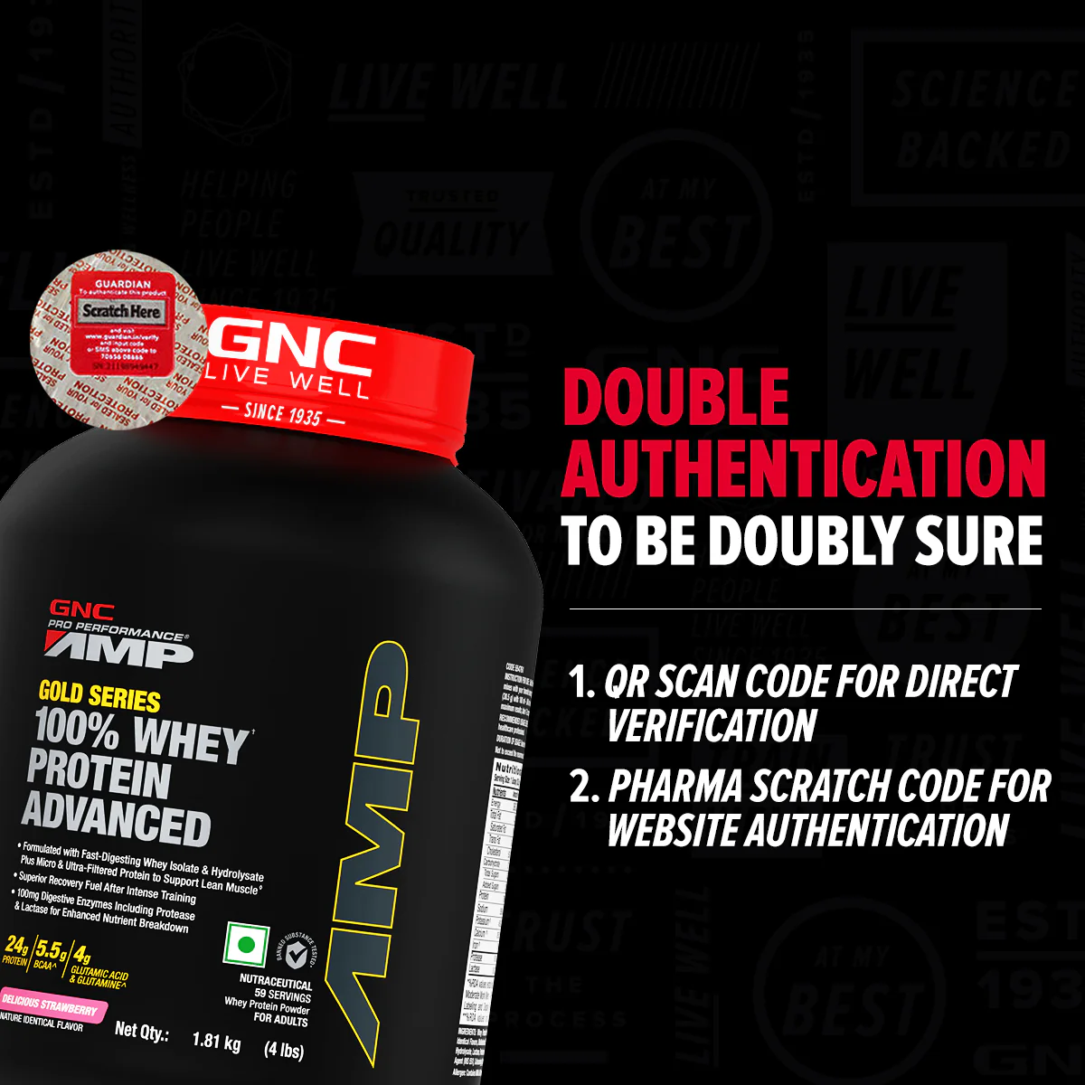 GNC AMP Gold Series 100% Whey Protein Advanced - Image 18