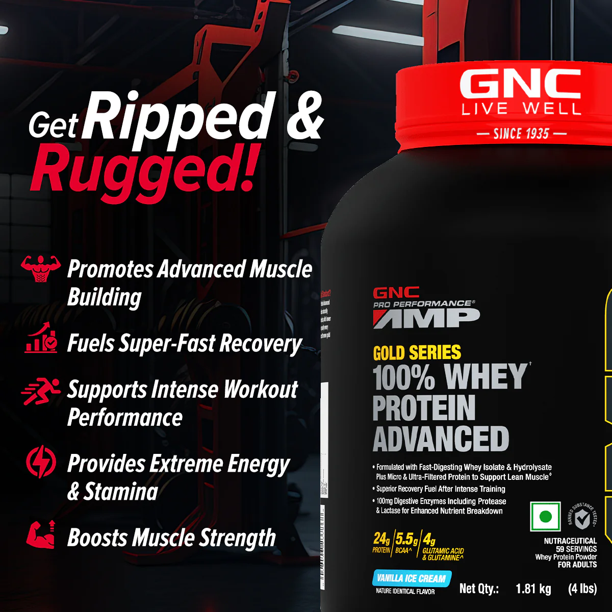 GNC AMP Gold Series 100% Whey Protein Advanced - Image 19
