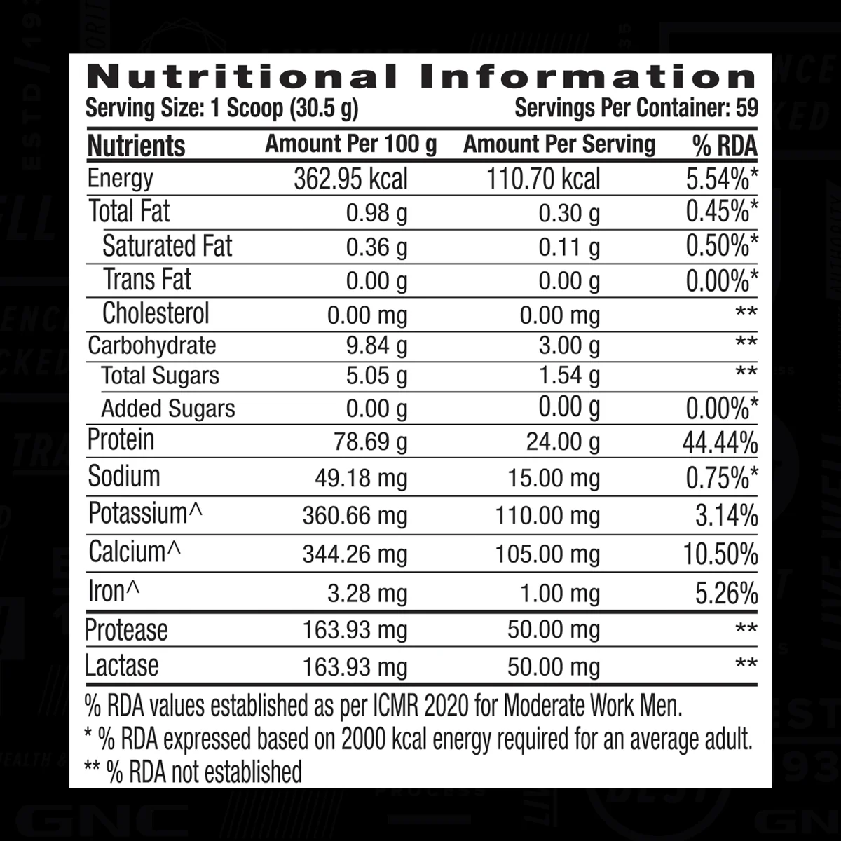 GNC AMP Gold Series 100% Whey Protein Advanced - Image 20