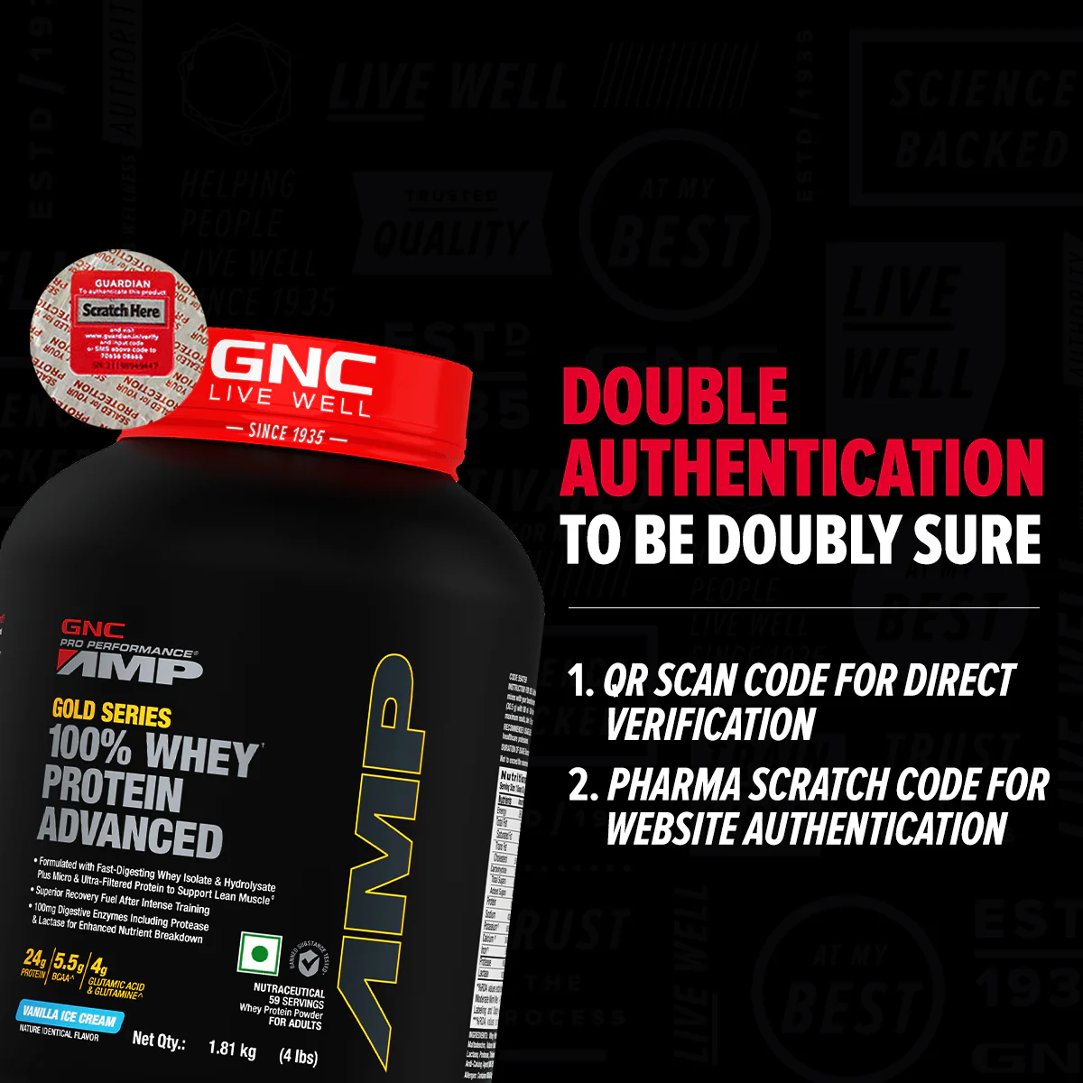 GNC AMP Gold Series 100% Whey Protein Advanced - Image 23
