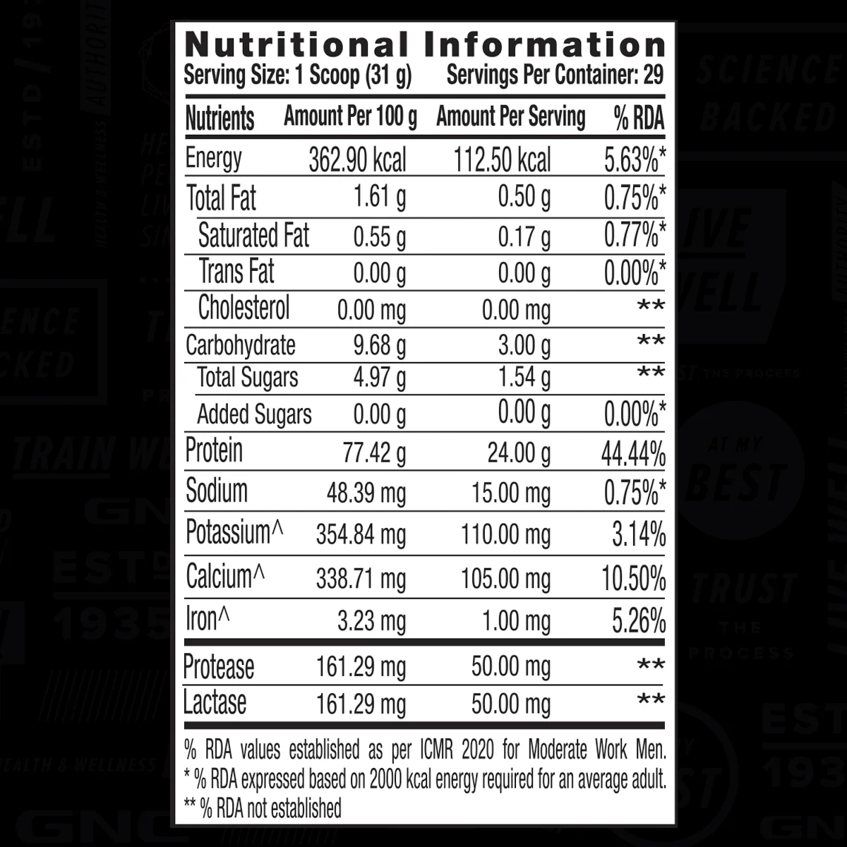 GNC AMP Gold Series 100% Whey Protein Advanced - Image 27