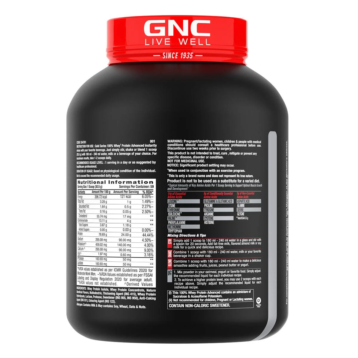 GNC AMP Gold Series 100% Whey Protein Advanced - Image 31
