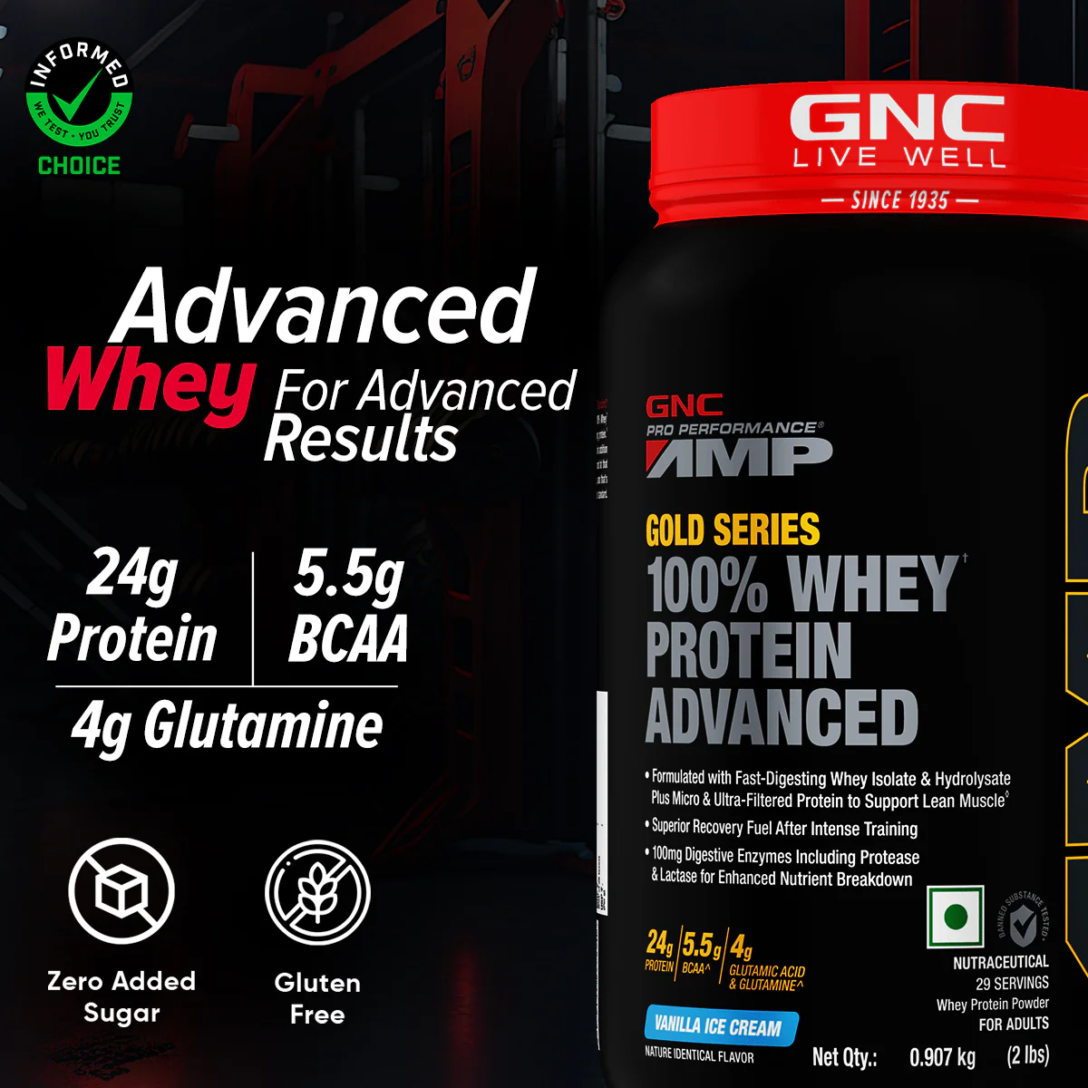 GNC AMP Gold Series 100% Whey Protein Advanced - Image 38