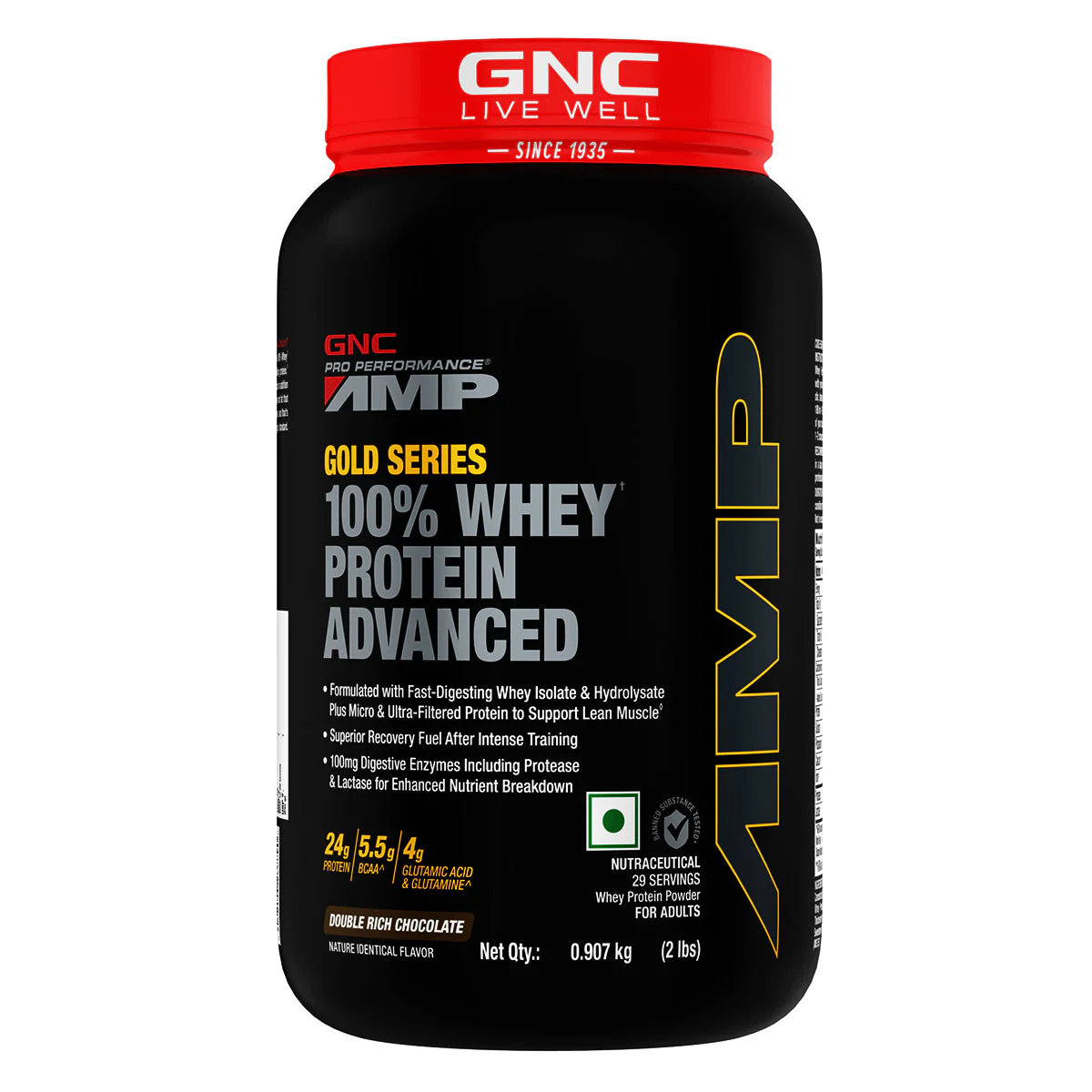 GNC AMP Gold Series 100% Whey Protein Advanced - Image 4