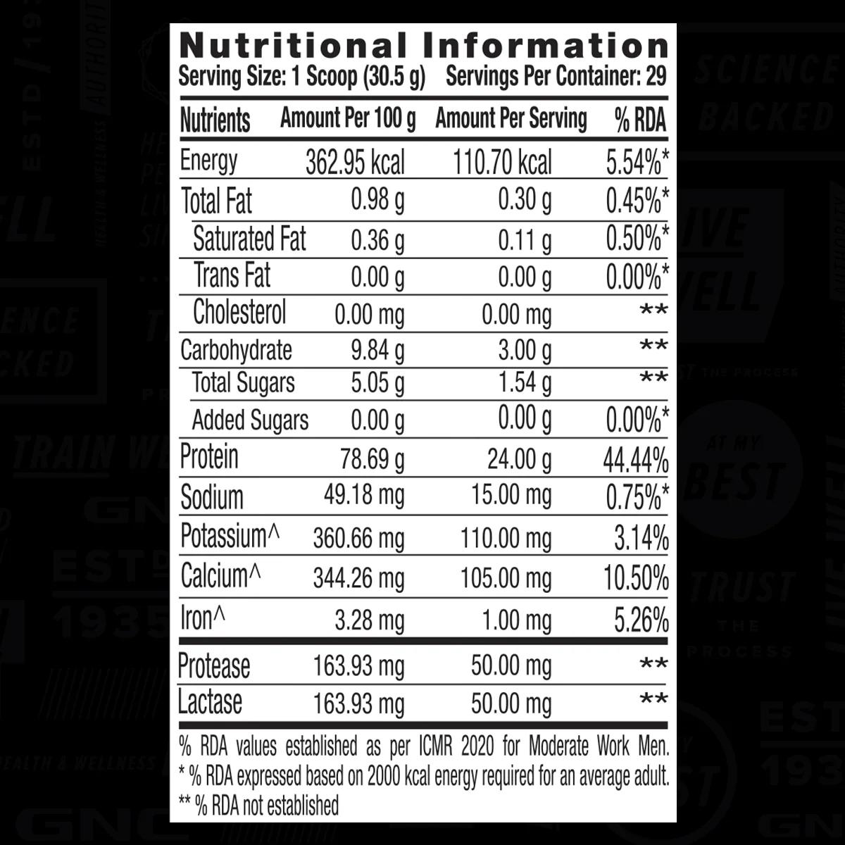 GNC AMP Gold Series 100% Whey Protein Advanced - Image 41