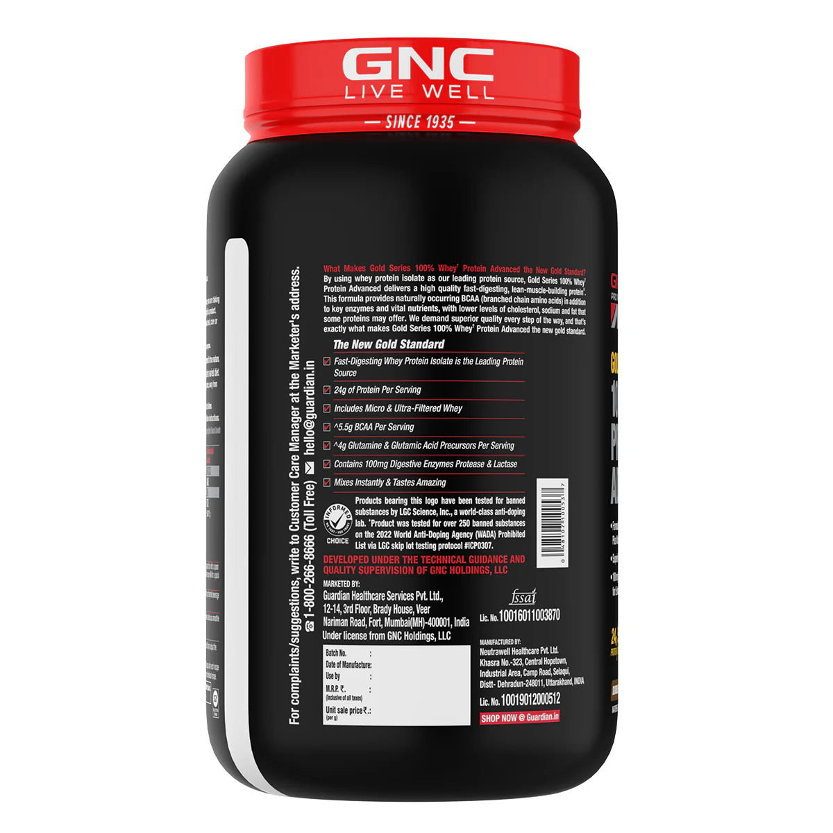 GNC AMP Gold Series 100% Whey Protein Advanced - Image 50