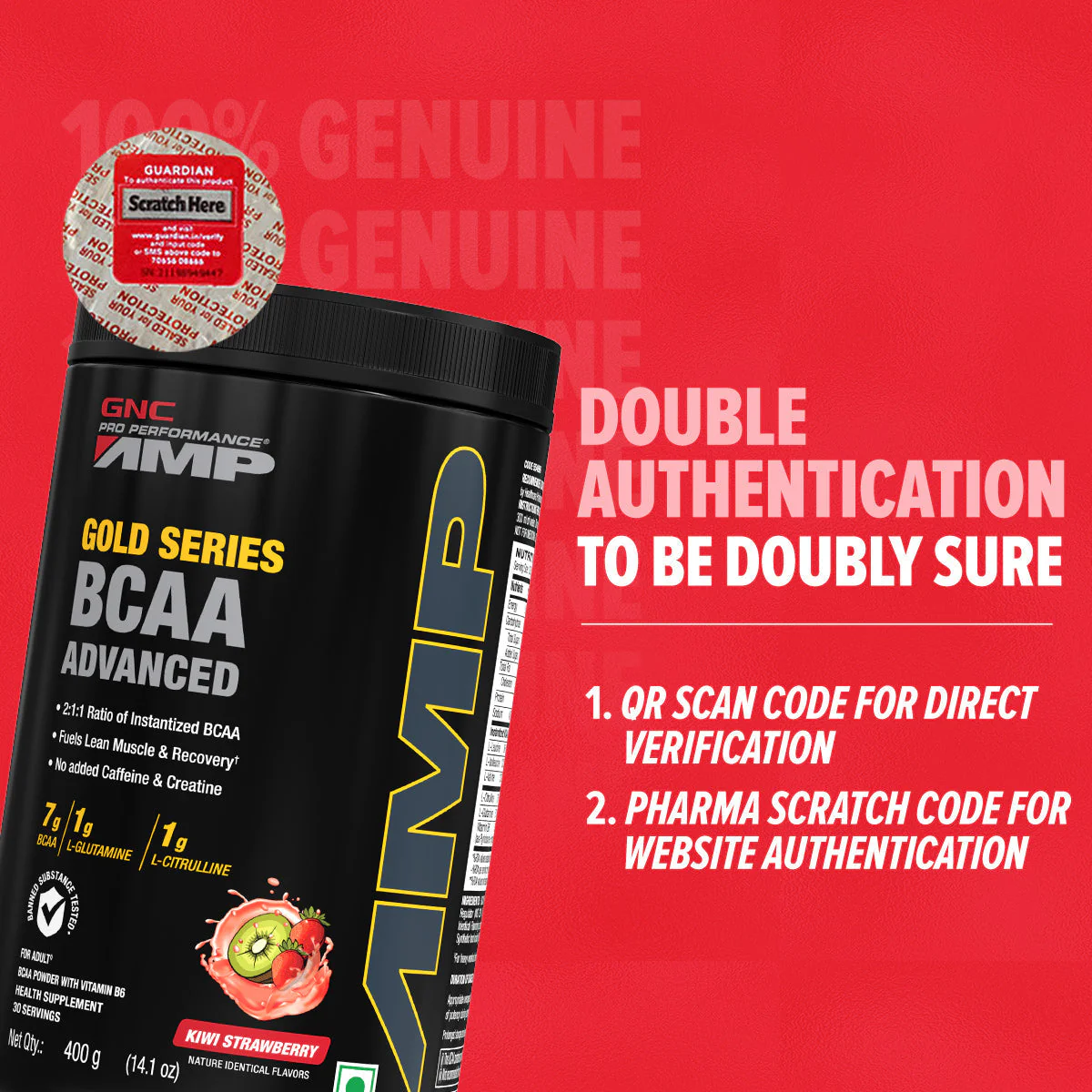 GNC AMP Gold Series BCAA Advanced - Clearance Sale| Expiry - 2024-09-30 - Image 6