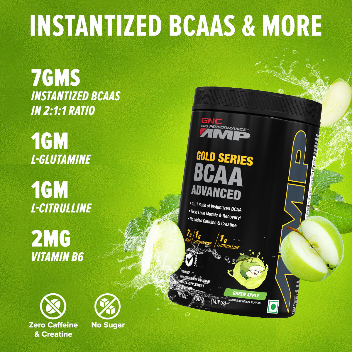GNC AMP Gold Series BCAA Advanced| Expiry - 2024-02-29 - Image 2