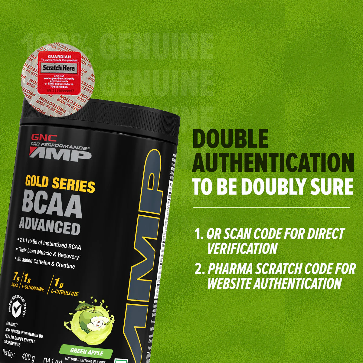 GNC AMP Gold Series BCAA Advanced| Expiry - 2024-02-29 - Image 6
