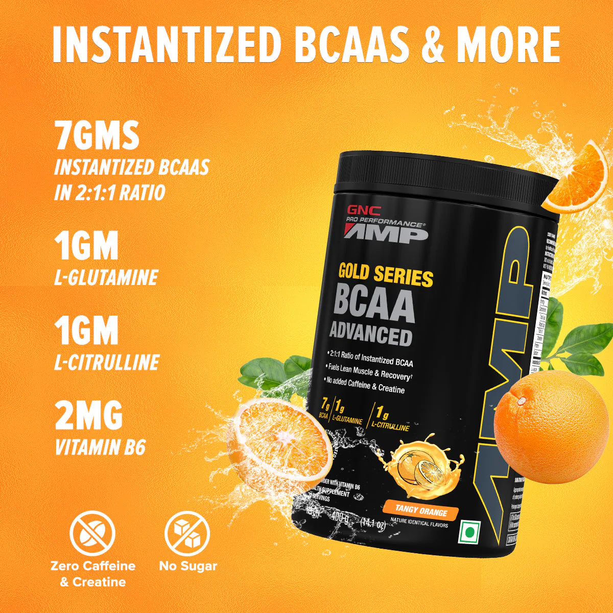 GNC AMP Gold Series BCAA Advanced| Expiry - 2024-02-29 - Image 2