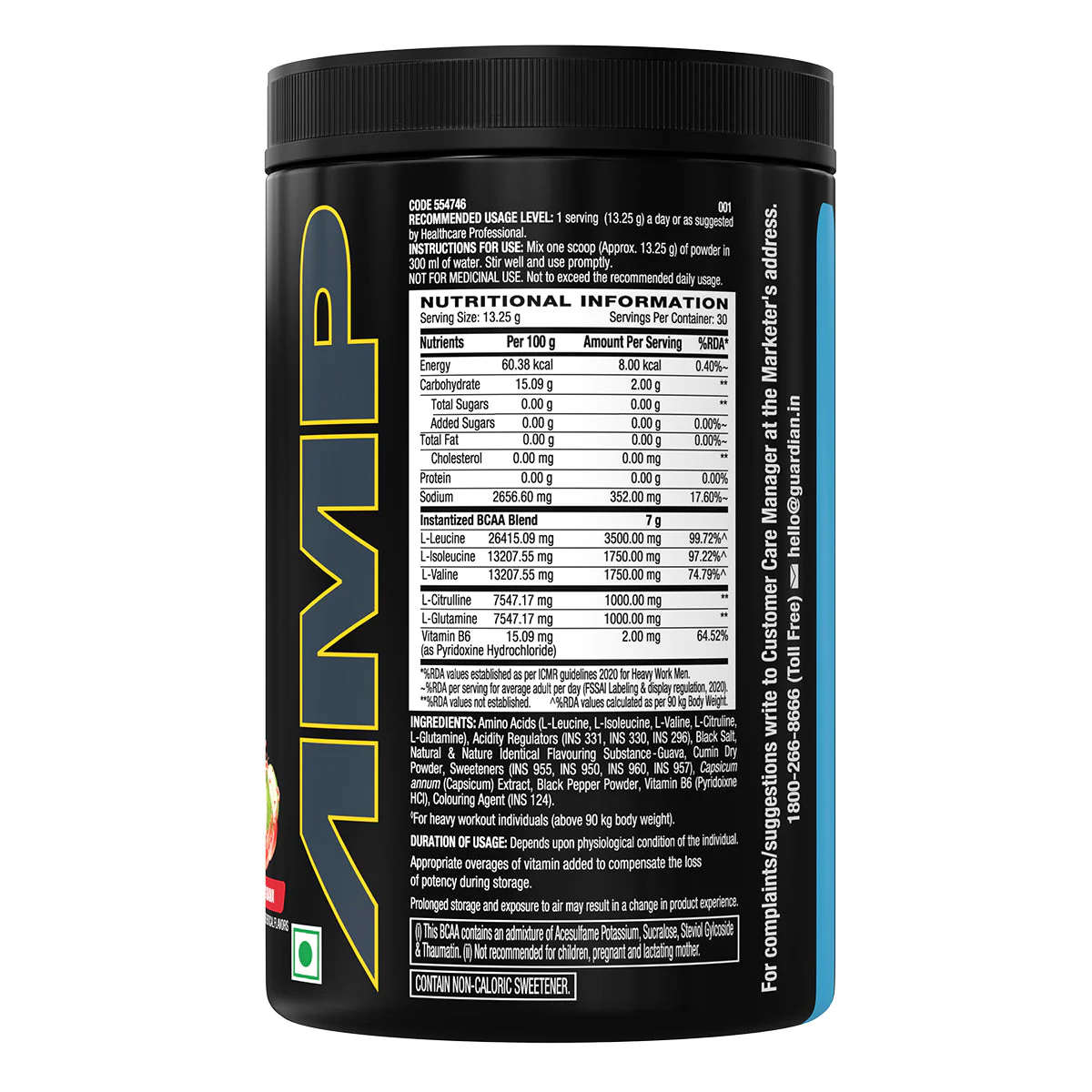 GNC AMP Gold Series BCAA Advanced- Clearance Sale| Expiry - 2024-10-31 - Image 2