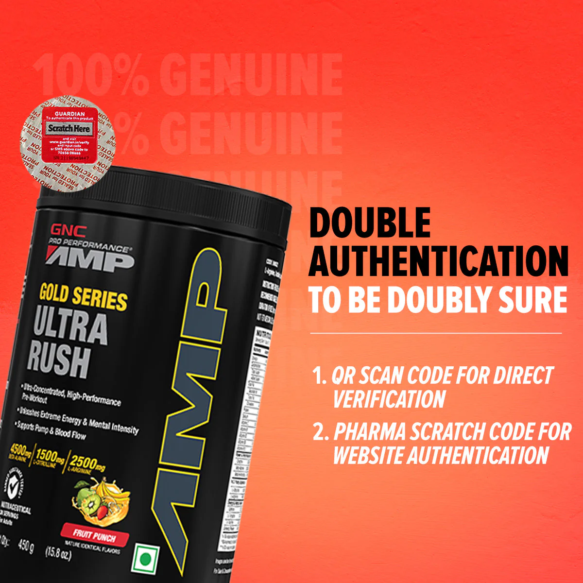 GNC AMP Gold Series Ultra Rush - Clearance Sale| Expiry - 2025-09-30 - Image 7