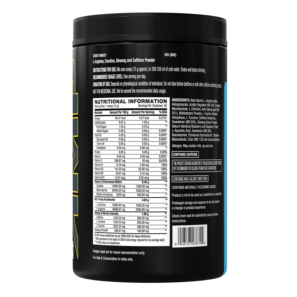 GNC AMP Gold Series Ultra Rush - Image 15