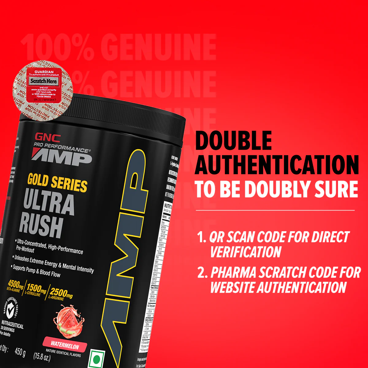 GNC AMP Gold Series Ultra Rush - Image 25