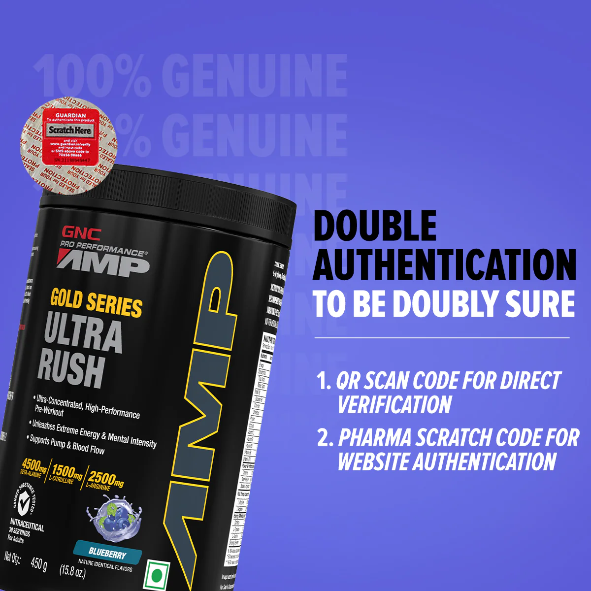 GNC AMP Gold Series Ultra Rush - Image 7
