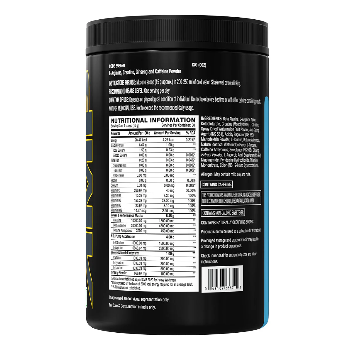 GNC AMP Gold Series Ultra Rush - Clearance Sale| Expiry - 2025-07-31 - Image 8