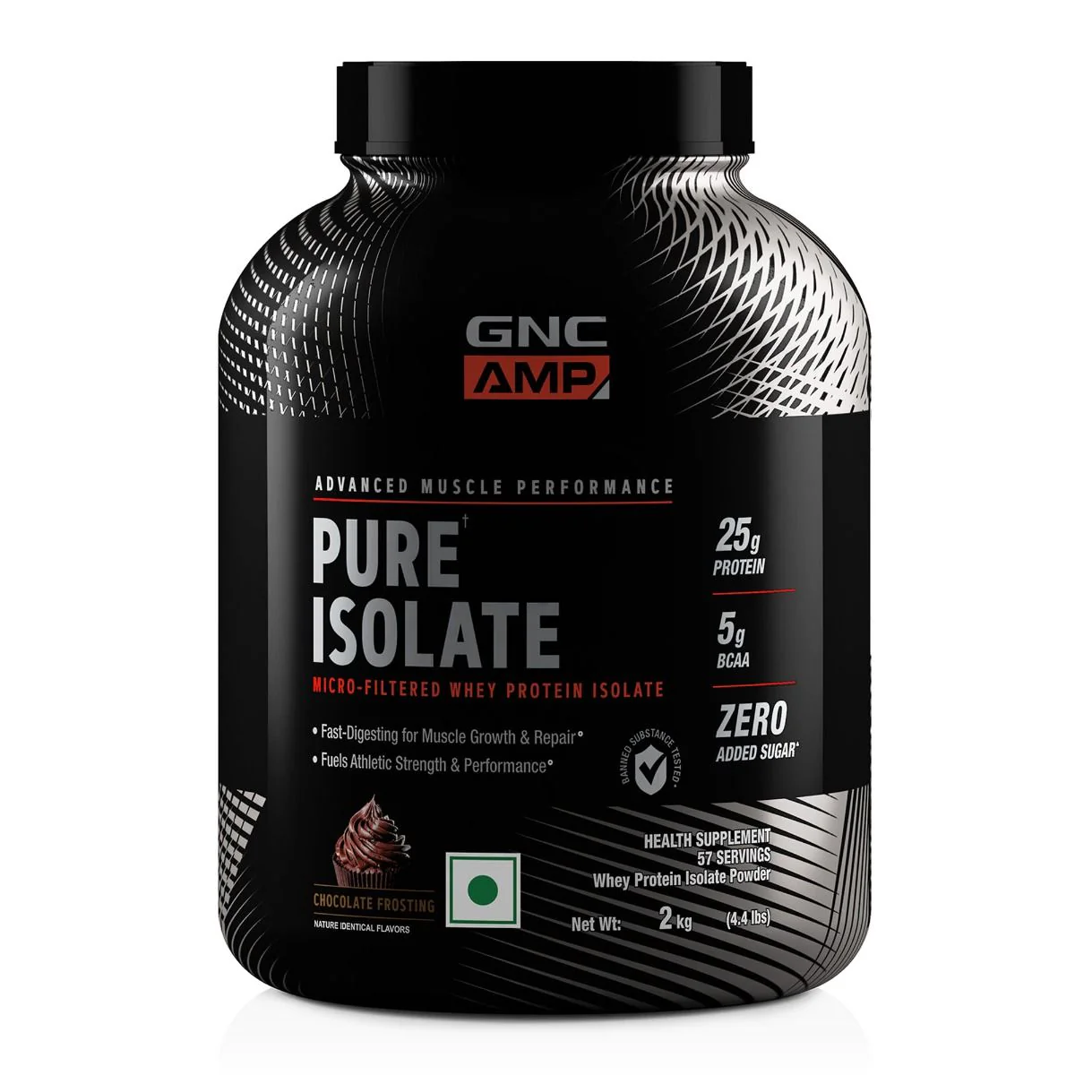 GNC AMP Pure Isolate 2KG| Expiry - 2024-05-31