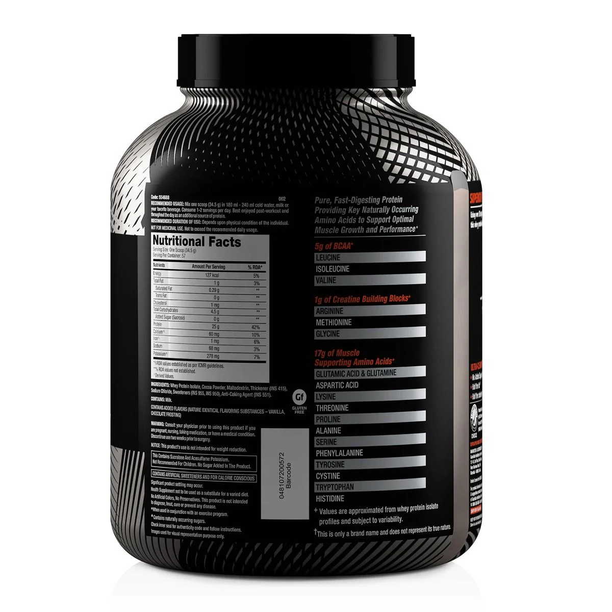 GNC AMP Pure Isolate 2KG| Expiry - 2024-05-31 - Image 2