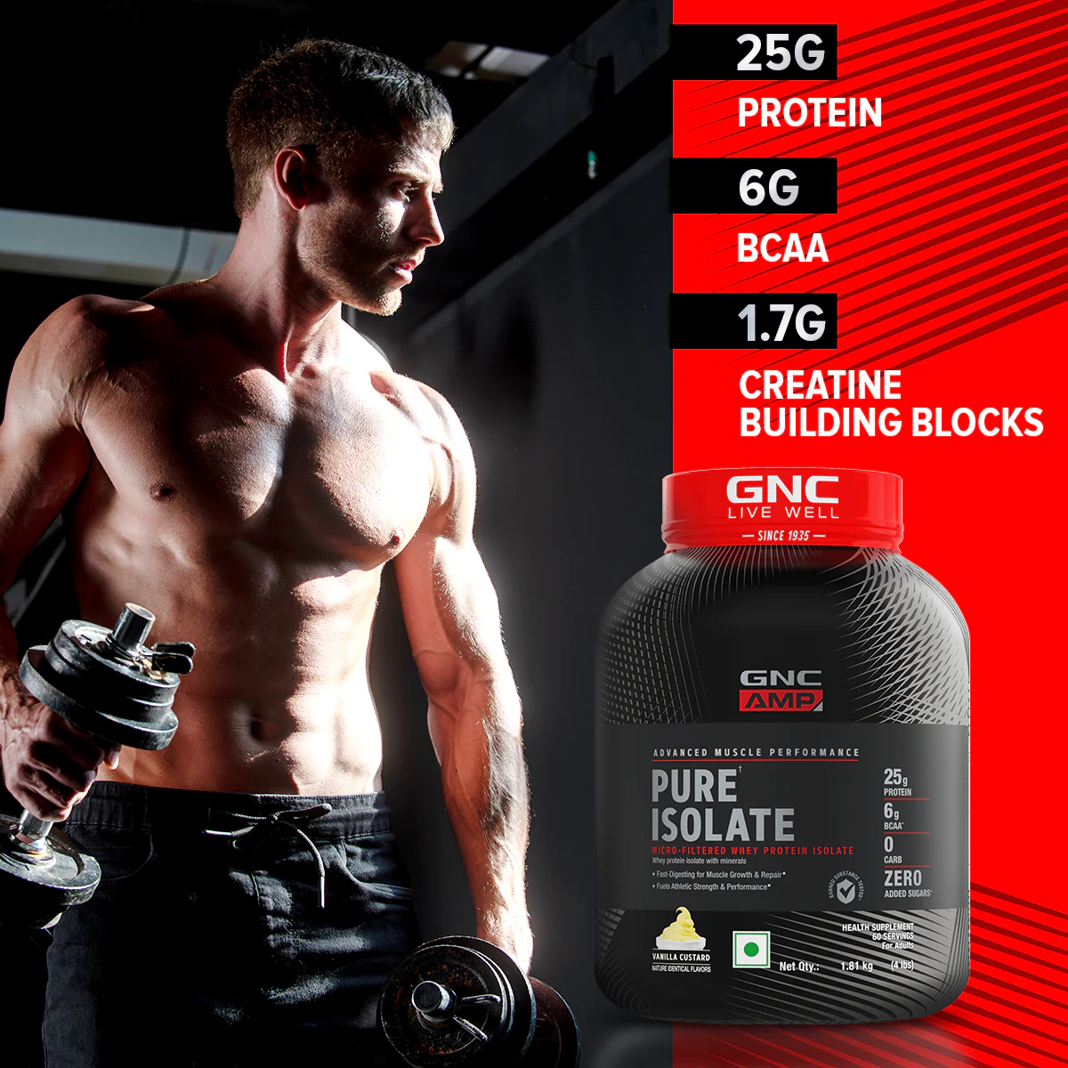GNC AMP Pure Isolate (Low/Zero Carb) - Image 10