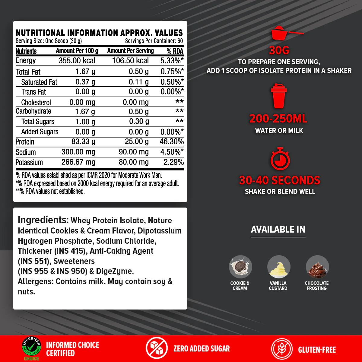 GNC AMP Pure Isolate (Low/Zero Carb) - Image 11