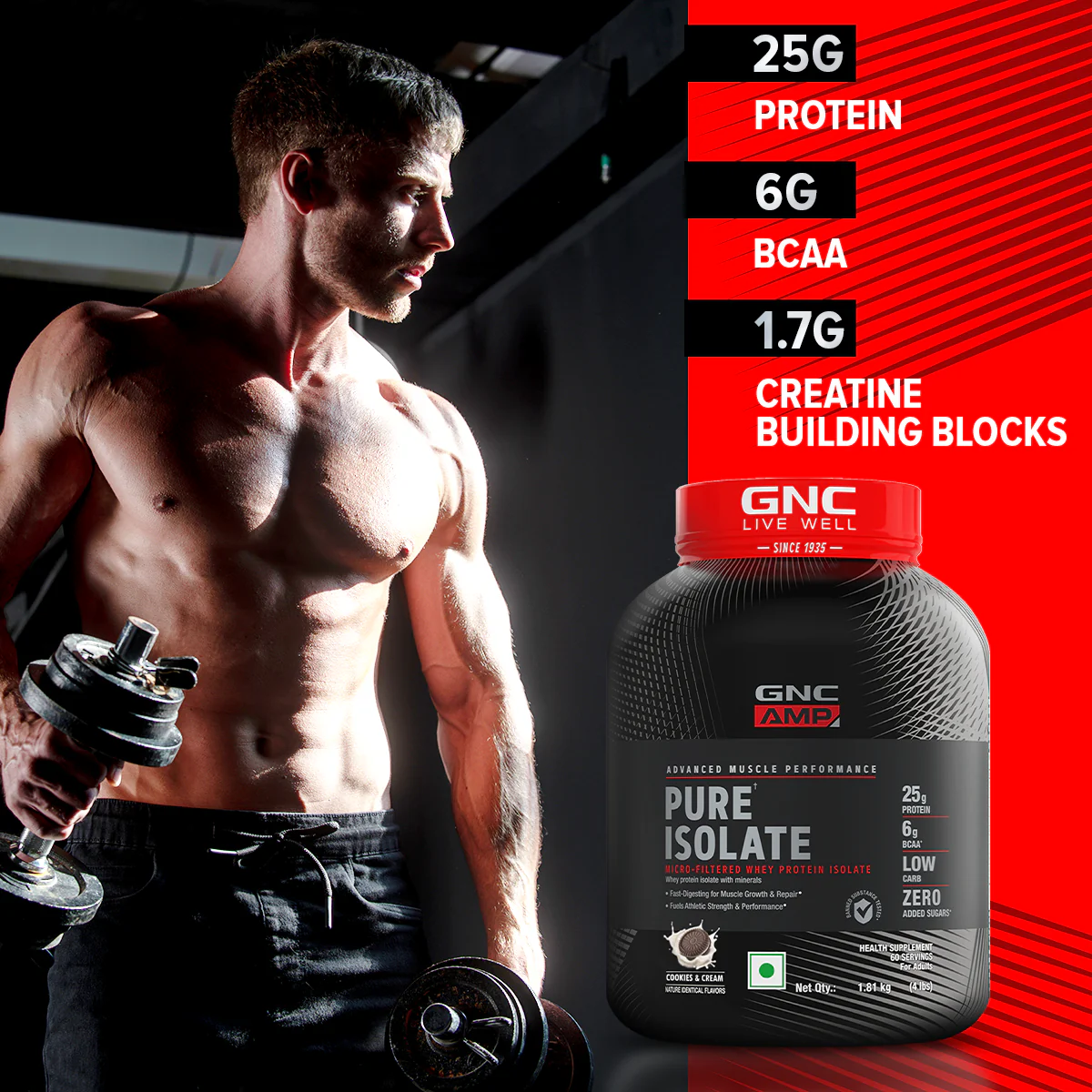 GNC AMP Pure Isolate (Low/Zero Carb) - Image 12