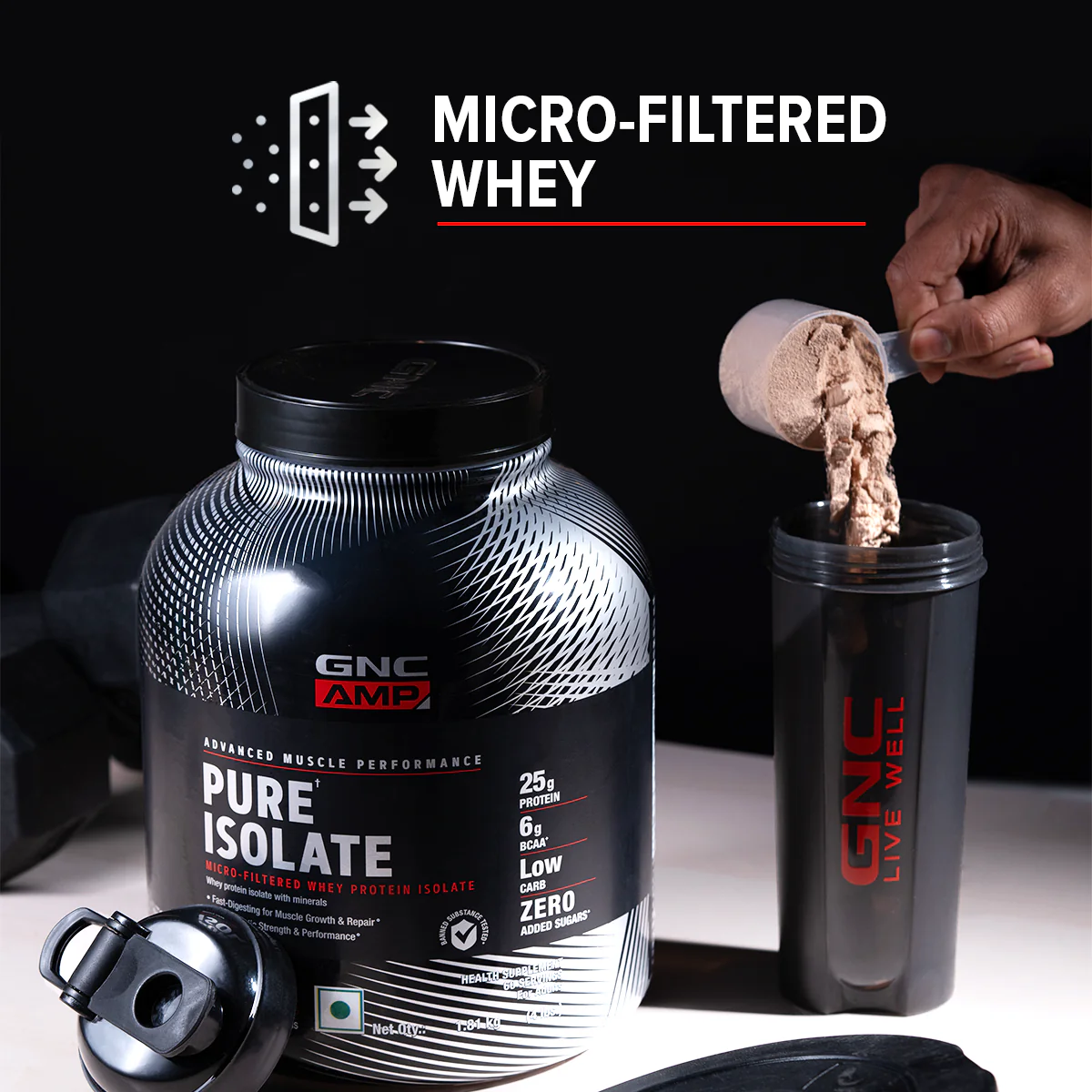 GNC AMP Pure Isolate (Low/Zero Carb) - Image 14