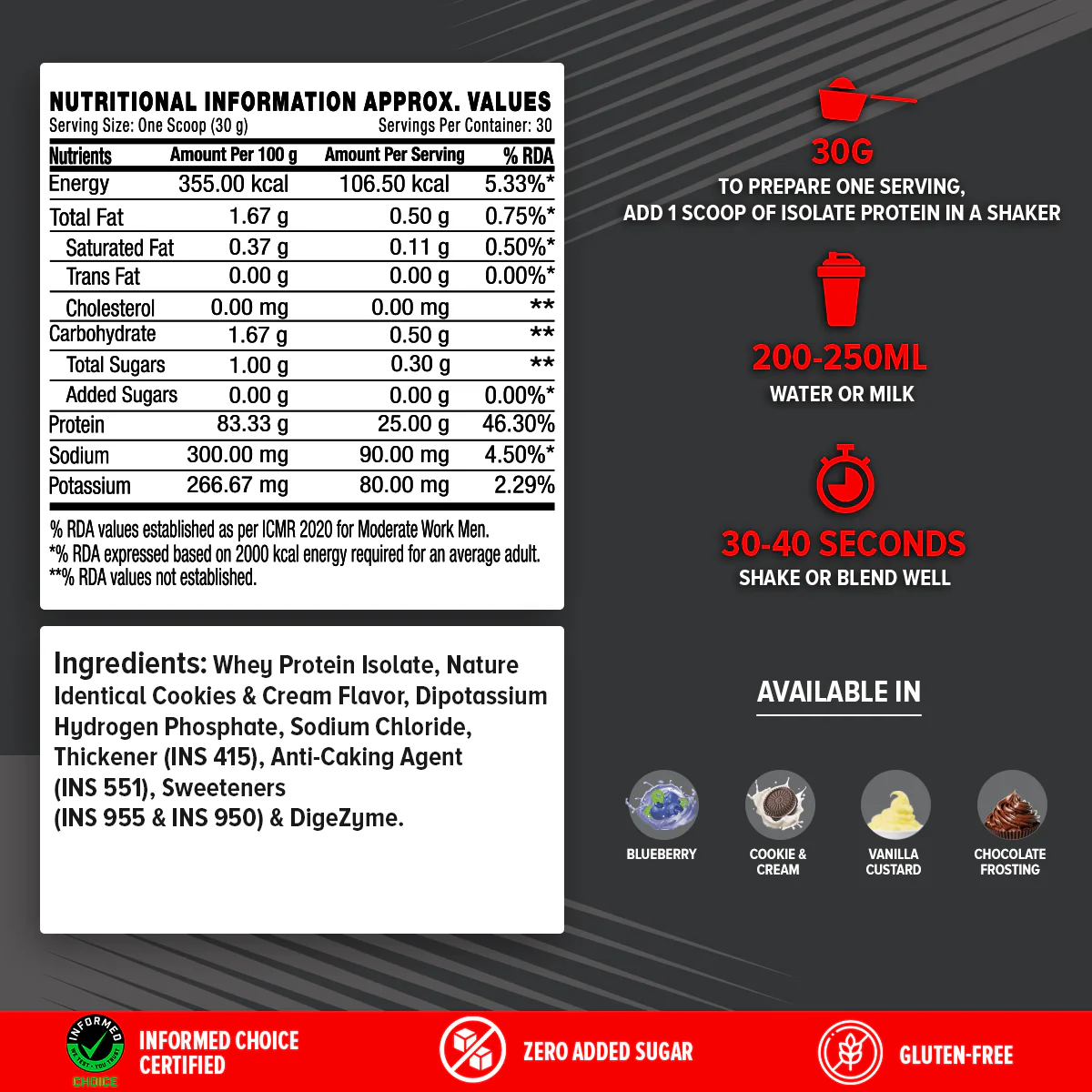 GNC AMP Pure Isolate (Low/Zero Carb) - Image 16