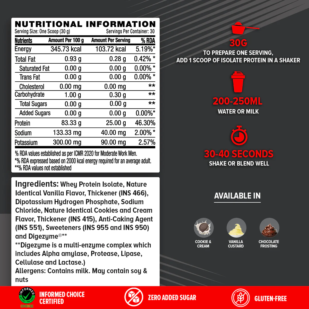 GNC AMP Pure Isolate (Low/Zero Carb) - Image 19