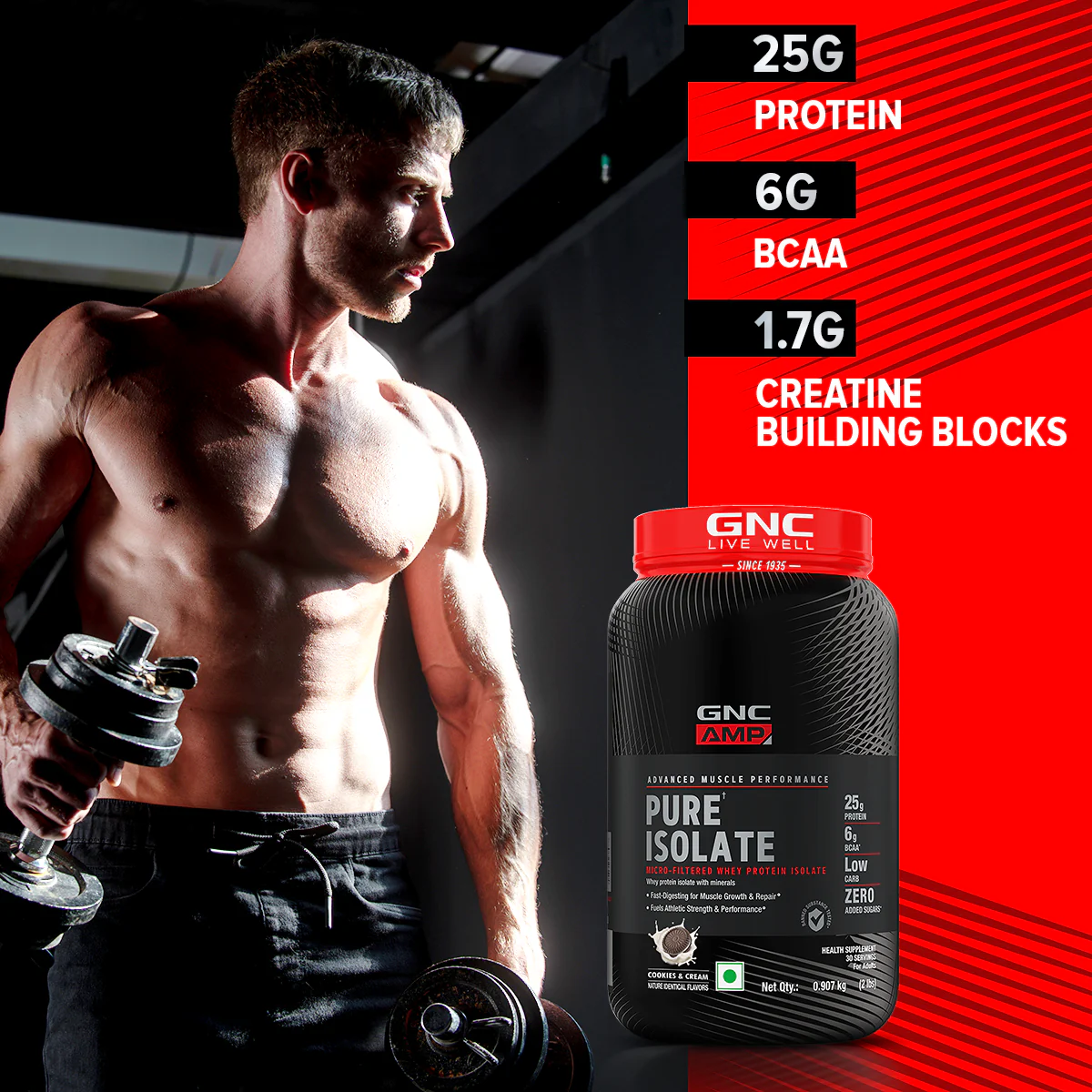 GNC AMP Pure Isolate (Low/Zero Carb) - Image 20