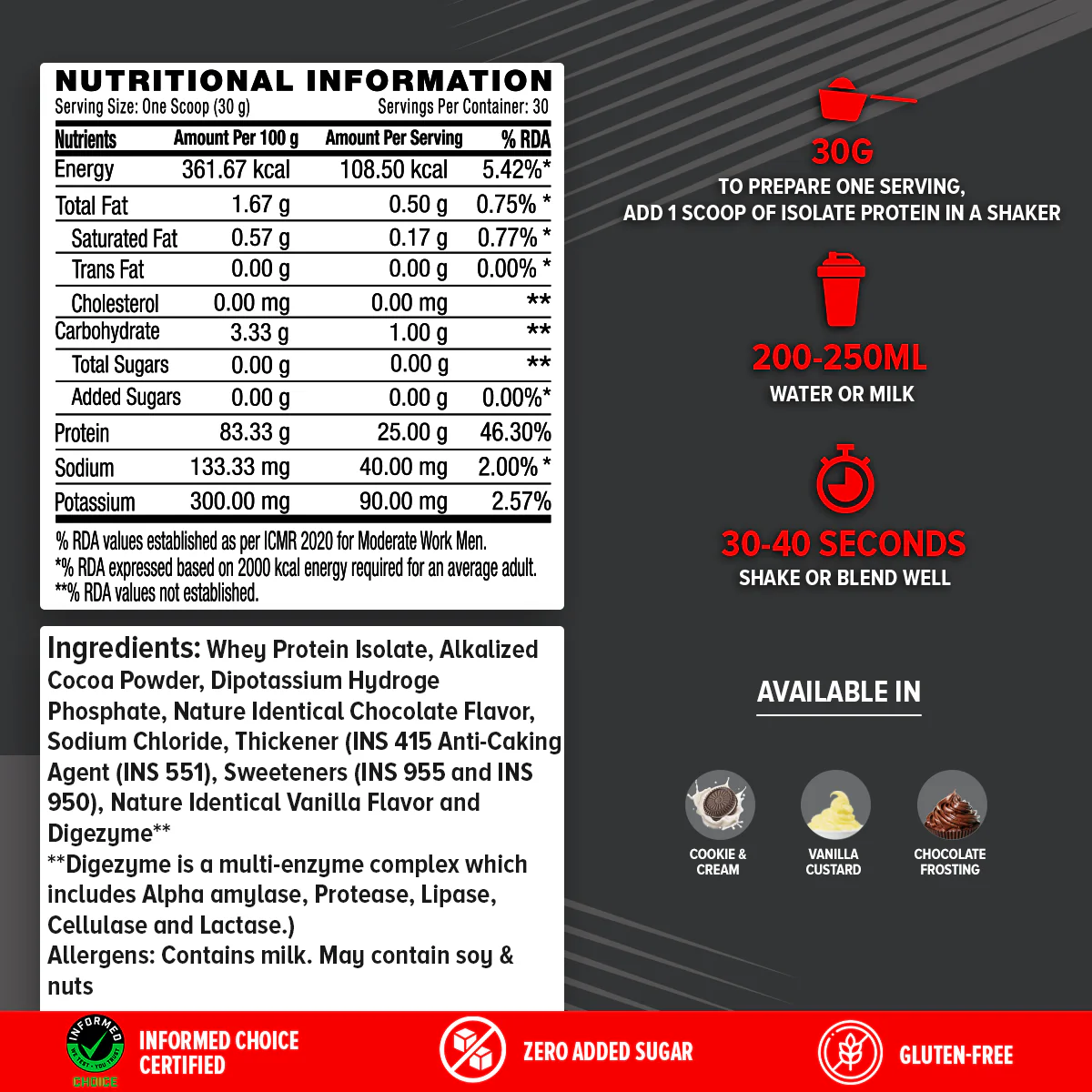 GNC AMP Pure Isolate (Low/Zero Carb) - Image 22