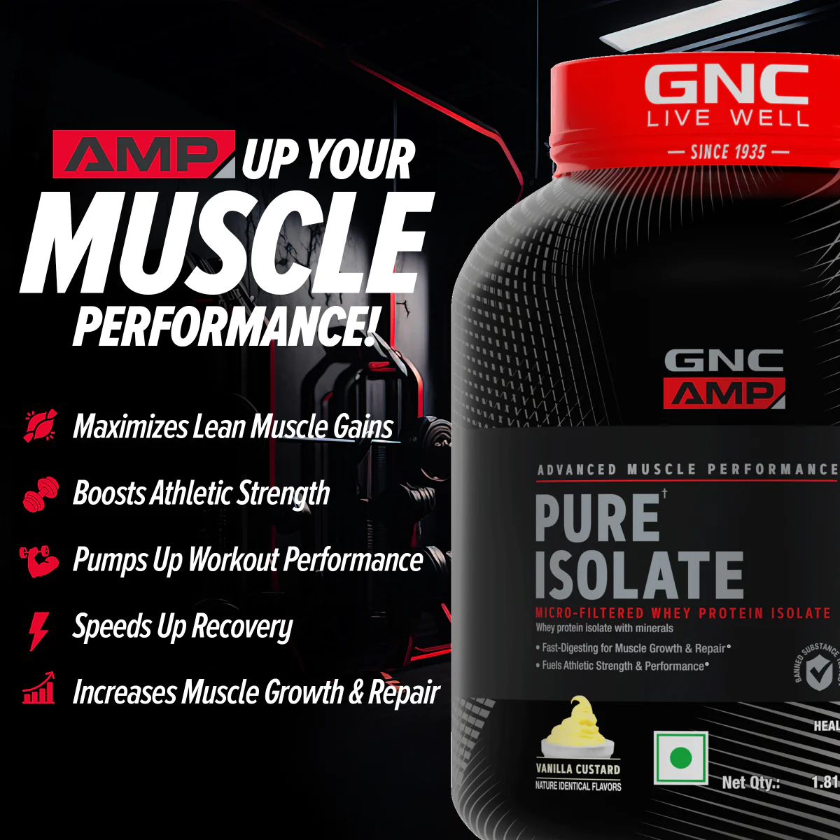 GNC AMP Pure Isolate (Low/Zero Carb) - Image 33