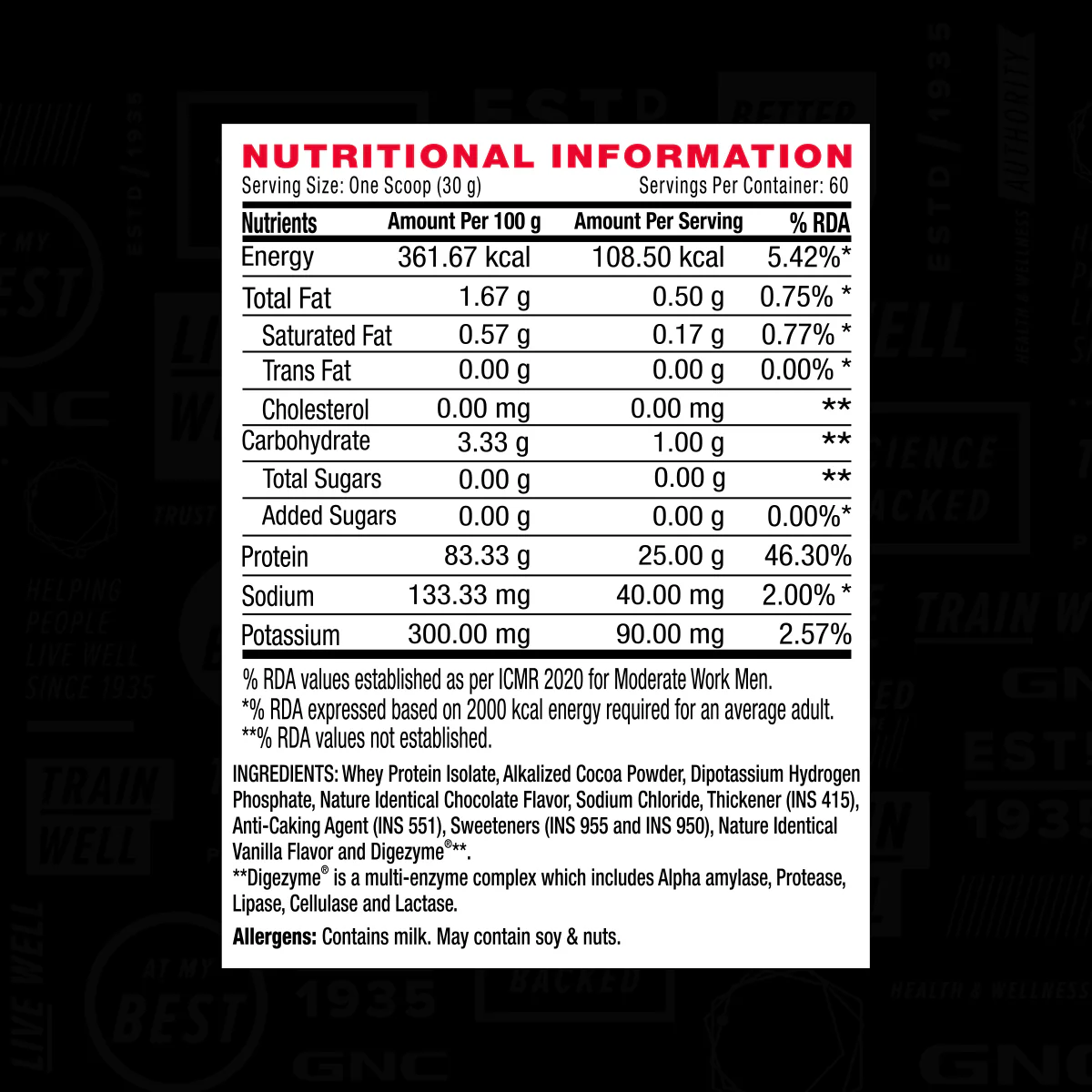 GNC AMP Pure Isolate (Low/Zero Carb) - Image 39