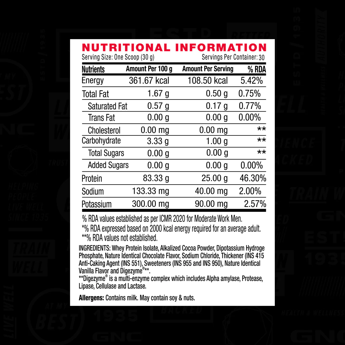 GNC AMP Pure Isolate (Low/Zero Carb) - Image 44